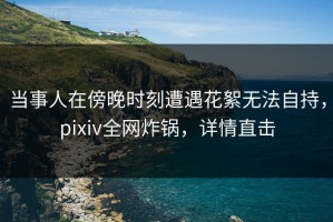 当事人在傍晚时刻遭遇花絮无法自持，pixiv全网炸锅，详情直击